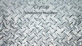  Presentation with diamond plate - Cool new slide deck with background-of-metal-diamond-plate backdrop and a light gray colored foreground