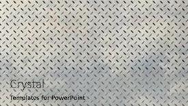  Presentation with diamond plate - Slide set consisting of background-of-metal-diamond-plate background and a light gray colored foreground