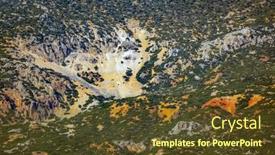  Presentation with lichen - Cool new slide set with background-of-mountain-rock backdrop and a tawny brown colored foreground