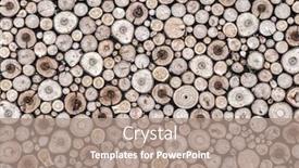  Presentation with cross - Cool new slides with background-of-neatly-arranged-pile backdrop and a coral colored foreground