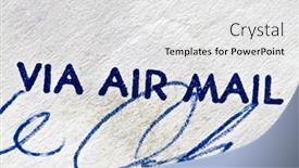  Presentation with envelope - PPT theme enhanced with background of old envelope background and a white colored foreground