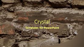  Presentation with old brick wall texture - Audience pleasing PPT theme consisting of background-of-old-vintage-dirty backdrop and a tawny brown colored foreground