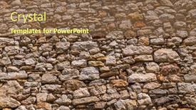  Presentation with strong - PPT theme consisting of background-of-old-vintage-stone background and a  colored foreground