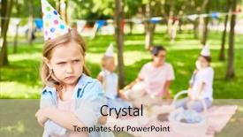  Presentation with people enjoying - Slide deck having background of other people background and a lemonade colored foreground