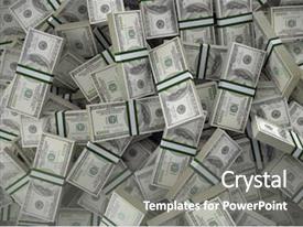 Background Of Pile Of 100 PPT template 55 | CrystalGraphics