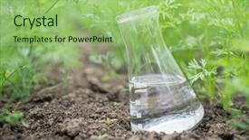 Presentation with fertilizer chemistry - Beautiful slides featuring background of plants fertilizer backdrop and a mint green colored foreground