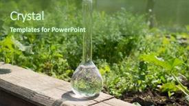  Presentation with pesticides - Cool new theme with background of plants fertilizer backdrop and a  colored foreground