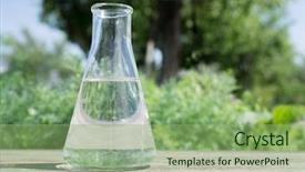  Presentation with pesticides - PPT theme having background of plants fertilizer background and a  colored foreground