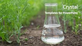  Presentation with fertilizer chemistry - Theme featuring background of plants fertilizer background and a  colored foreground