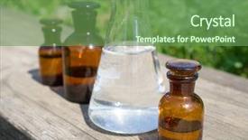  Presentation with fertilizer chemistry - Cool new presentation with background of plants fertilizer backdrop and a seafoam green colored foreground