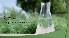  Presentation with fertilizer chemistry - Audience pleasing PPT theme consisting of background of plants fertilizer backdrop and a seafoam green colored foreground