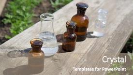  Presentation with fertilizer chemistry - Amazing slides having background of plants fertilizer backdrop and a coral colored foreground