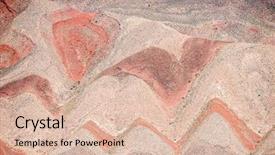  Presentation with erosion - Audience pleasing slides consisting of background of red banded strata backdrop and a  colored foreground