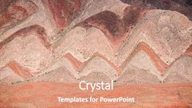  Presentation with erosion - Cool new PPT layouts with background of red banded strata backdrop and a coral colored foreground