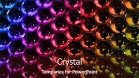 Presentation with red laser beam - Colorful PPT layouts enhanced with background of red crystal beads backdrop and a  colored foreground