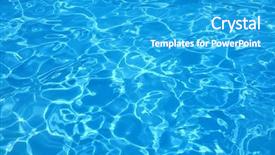  Presentation with ripple effect - PPT theme consisting of background of rippled pattern background and a teal colored foreground