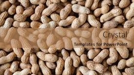 Presentation with peanuts - Beautiful slides featuring background-of-roasted-peanuts backdrop and a coral colored foreground