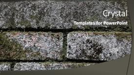  Presentation with lichen - Audience pleasing slide deck consisting of background-of-rough-stone-brick backdrop and a dark gray colored foreground