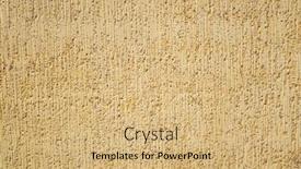  Presentation with yellow color - Beautiful slide deck featuring background of rough stone wall in yellow brown color backdrop and a coral colored foreground