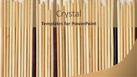  Presentation with chopsticks - Amazing slide set having background-of-row-of-wooden backdrop and a coral colored foreground