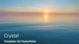  Presentation with sea water - Beautiful slide deck featuring background-of-sea-water backdrop and a ocean colored foreground