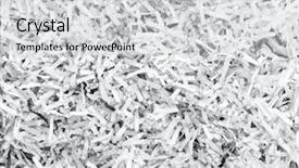  Presentation with test exam papers - Slide deck featuring background of shredded papers background and a light gray colored foreground