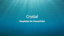  Presentation with blue waves - Beautiful slide deck featuring caesar salad with tiger prawn backdrop and a coral colored foreground