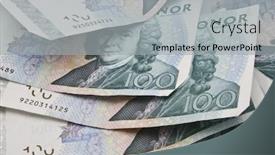  Presentation with swedish - Audience pleasing slide set consisting of background of swedish currency closeup backdrop and a light gray colored foreground