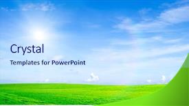  Presentation with law blue sky scales - Amazing presentation theme having background of the blue sky backdrop and a sky blue colored foreground