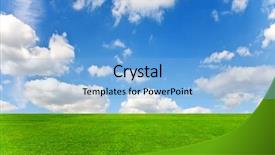  Presentation with law blue sky scales - Presentation consisting of background of the blue sky background and a light blue colored foreground