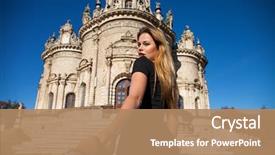  Presentation with black church - Theme consisting of background of the church background and a coral colored foreground