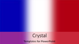  Presentation with france flag - Theme having background of the french flag background and a  colored foreground