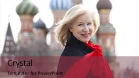  Presentation with elderly - Beautiful theme featuring background of the red square backdrop and a tawny brown colored foreground