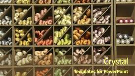  Presentation with silk industry - Slides having background of the silk background and a tawny brown colored foreground