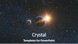  Presentation with earth science - Colorful PPT layouts enhanced with background of the star backdrop and a tawny brown colored foreground