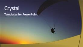  Presentation with silhouette fashion - Amazing slide set having background of the sunset sky backdrop and a tawny brown colored foreground