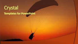  Presentation with sunset - Amazing slides having background of the sunset sky backdrop and a tawny brown colored foreground