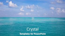  Presentation with turquoise - Presentation consisting of background-of-turquoise-sea background and a teal colored foreground