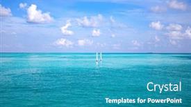  Presentation with turquoise - Slide deck enhanced with background-of-turquoise-sea background and a teal colored foreground