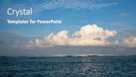  Presentation with turquoise - PPT theme consisting of background-of-turquoise-sea background and a teal colored foreground