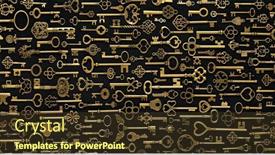  Presentation with unlocking potential - Audience pleasing PPT theme consisting of background-of-vintage-victorian-style backdrop and a tawny brown colored foreground