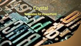  Presentation with vintage letter - Beautiful presentation theme featuring background of vintage wooden print letter cases backdrop and a tawny brown colored foreground