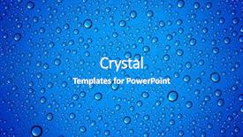  Presentation with water drops - Presentation design with background of water drops background and a teal colored foreground