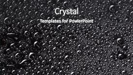  Presentation with water drops - PPT theme enhanced with background of water drops background and a dark gray colored foreground