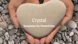  Presentation with hands heart - Amazing presentation having background of water worn pebble backdrop and a coral colored foreground