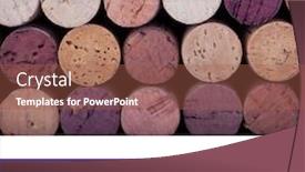  Presentation with ultra - Slide deck enhanced with background of wine corks as an example of the trend colour of the year 2018 ultra violet with corresponding colour hex background and a red colored foreground