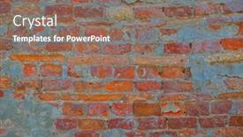  Presentation with old brick wall texture - Amazing PPT layouts having background-off-old-retro-red backdrop and a violet colored foreground