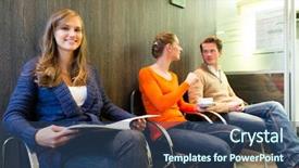 Presentation with clinic - Slides consisting of background other people waiting background and a ocean colored foreground