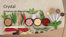  Presentation with hemp - Amazing slide set having background over natural hemp paper backdrop and a soft green colored foreground