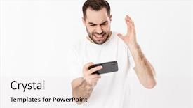  Presentation with mobile games - Colorful presentation enhanced with  backdrop and a  colored foreground